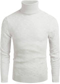 Stylish Slim Fit Turtleneck Pullover Sweater (US Only) Sweaters COOFANDY Store 