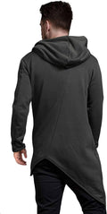 Lightweight Irregular Hem Pullover Hoodie (US Only) Hoodies COOFANDY Store 