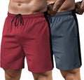 2 Pack Gym Quick Dry Running Shorts (US Only) Pants Coofandy&
