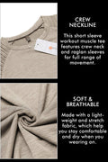 2 Packs Pleats Sleeve Muscle Gym Tee (US Only) T-Shirt COOFANDY Store 