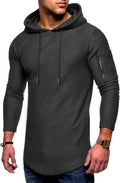 Solid Color Athletic Hoodie (US Only) Hoodies COOFANDY Store Dark Gray M 