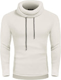Knitted Pullover Turtleneck Sweater (US Only) Sweaters COOFANDY Store White S 