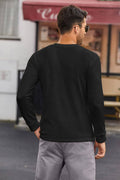 Basic Waffle Pullover Long Sleeve T-Shirt (US Only) T-Shirt Coofandy&
