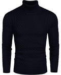 Slim Fit Turtleneck Twisted Sweater (US Only) Sweaters Coofandy&