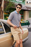 Coofandy Striped Polo Shirts (US Only) Polos coofandy 