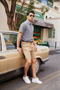 Coofandy Striped Polo Shirts (US Only) Polos coofandy 