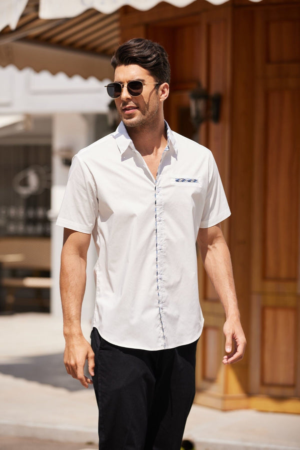Coofandy Short Sleeve Dress Shirt (US Only) Shirts coofandy 