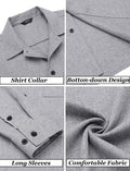 Casual Button Down Long Sleeve Shirt (US Only) Shirts COOFANDY Store 