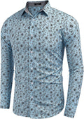Floral Button Down Flower Printed Shirt (US Only) Shirts Coofandy&