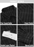 Business Button Up Plaid Shirts (US Only) Shirts Coofandy&