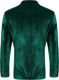 Velvet Slim Fit Solid One Button Blazer (US Only) Blazer COOFANDY Store 