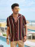 Striped Button Down Beach Shirts (US Only) Shirts coofandystore 
