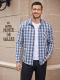 Classic Long Sleeve Plaid Shirts (US Only) Shirts coofandystore Blue S 