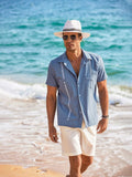 Casual Linen Cuban Shirts (US Only) Shirts coofandystore 