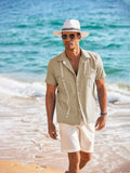 Casual Linen Cuban Shirts (US Only) Shirts coofandystore 