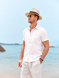 Casual Linen Cuban Shirts (US Only) Shirts coofandystore 