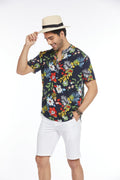 Coofandy Floral Henley Shirt (US Only) Shirts coofandy 