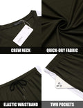 Coofandy 2 Pieces Workout Gym Wear (US Only) Sports Set coofandy 