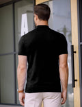 (Us Only) Turtleneck Basic Slim Fit Knitted Short Sleeve Sweater Sweaters Coofandy&