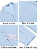 Coofandy Henley Cotton Beach Shirts (US Only) Shirts coofandy 