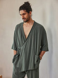 Casual Linen Blend Shirt Set Sets coofandystore 