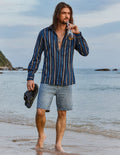Coofandy Striped Texture Shirt coofandystore 
