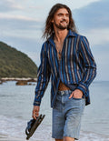 Coofandy Striped Texture Shirt coofandystore 