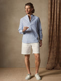 Cotton Linen Stripe Long Sleeve Shirts Shirts coofandy 