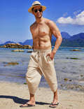 Coofandy Linen Style 3/4 Shorts Yoga Trousers (US Only) Pants coofandy 
