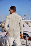 Cotton Beach Button Down Long Sleeve Shirt (US Only) Shirts Coofandy&