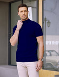 (Us Only) Turtleneck Basic Slim Fit Knitted Short Sleeve Sweater Sweaters Coofandy&