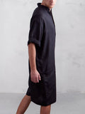 Stand Collar Cotton Linen Jumpsuit Jumpsuit coofandystore 