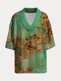 Cozy Creative Printed Knit Sweatshirt Set Sets coofandystore 