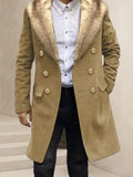 Warm Double-Breasted Tweed Coat Coat coofandy 