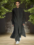 Relaxed Long Shirts 2 Piece Outfits Sets coofandy Black M 