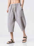 COOFANDY 3/4 SHORTS CASUAL TROUSERS coofandy Grey M 