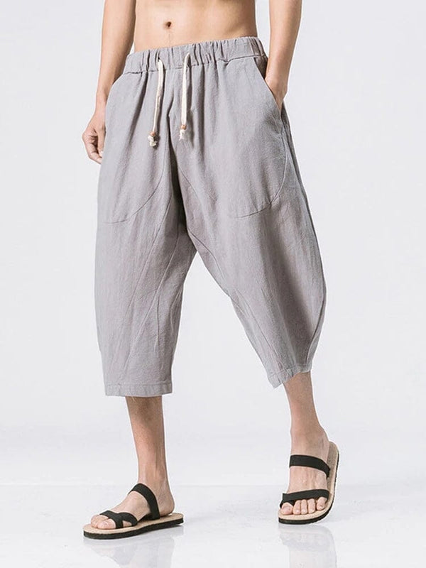 COOFANDY 3/4 SHORTS CASUAL TROUSERS coofandy Grey M 