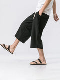 COOFANDY 3/4 SHORTS CASUAL TROUSERS coofandy Black M 