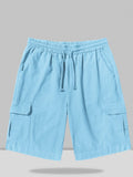 Coofandy Linen Style Pants With Packages coofandystore Blue M 
