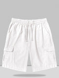Coofandy Linen Style Pants With Packages coofandystore White M 
