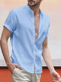 Classic Casual Cotton and Linen Shirt Shirts coofandystore 