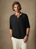 Cotton Solid Color Cozy Shirt Shirts coofandystore Black S 