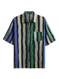 Cozy Stripe Cotton Beach Shirt Shirts coofandystore 