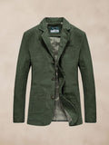 Performance 100% Cotton Suit Jacket Jackets coofandy Army Green M 