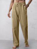 Casual Straight-Leg Cotton Linen Pants Pants coofandystore 