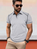 Classic Soft Color Block Polo Shirt Shirts & Polos coofandystore Light Grey S 
