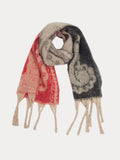 Soft Warm Tassel Shawl Scarf Scarf coofandy Light Grey F 