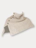 Stylish Knit Button Shawl Scarf Scarf coofandy Beige F (51*53cm) 