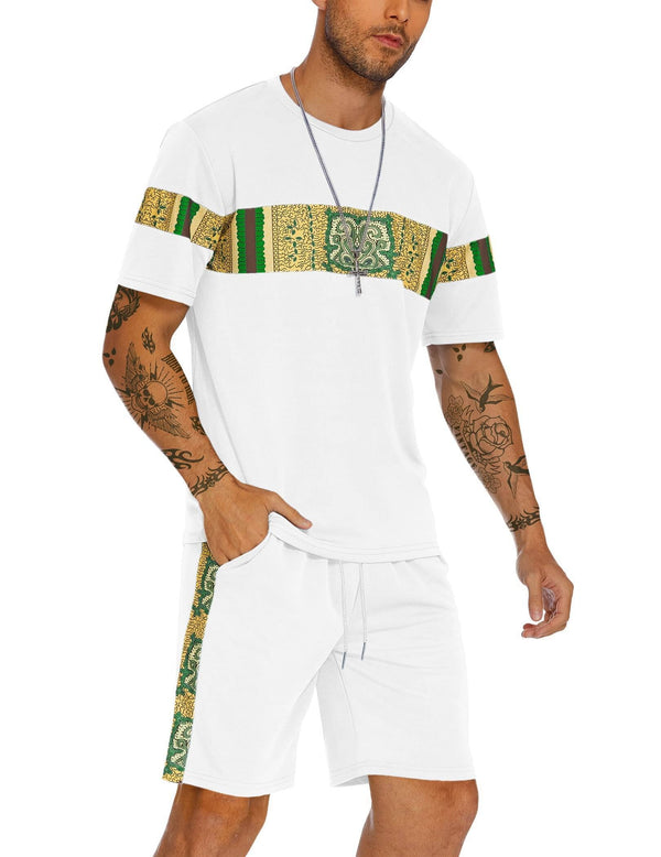 Coofandy 2pcs Sports Mesh Tracksuit (US Only) T-Shirt coofandy White S 